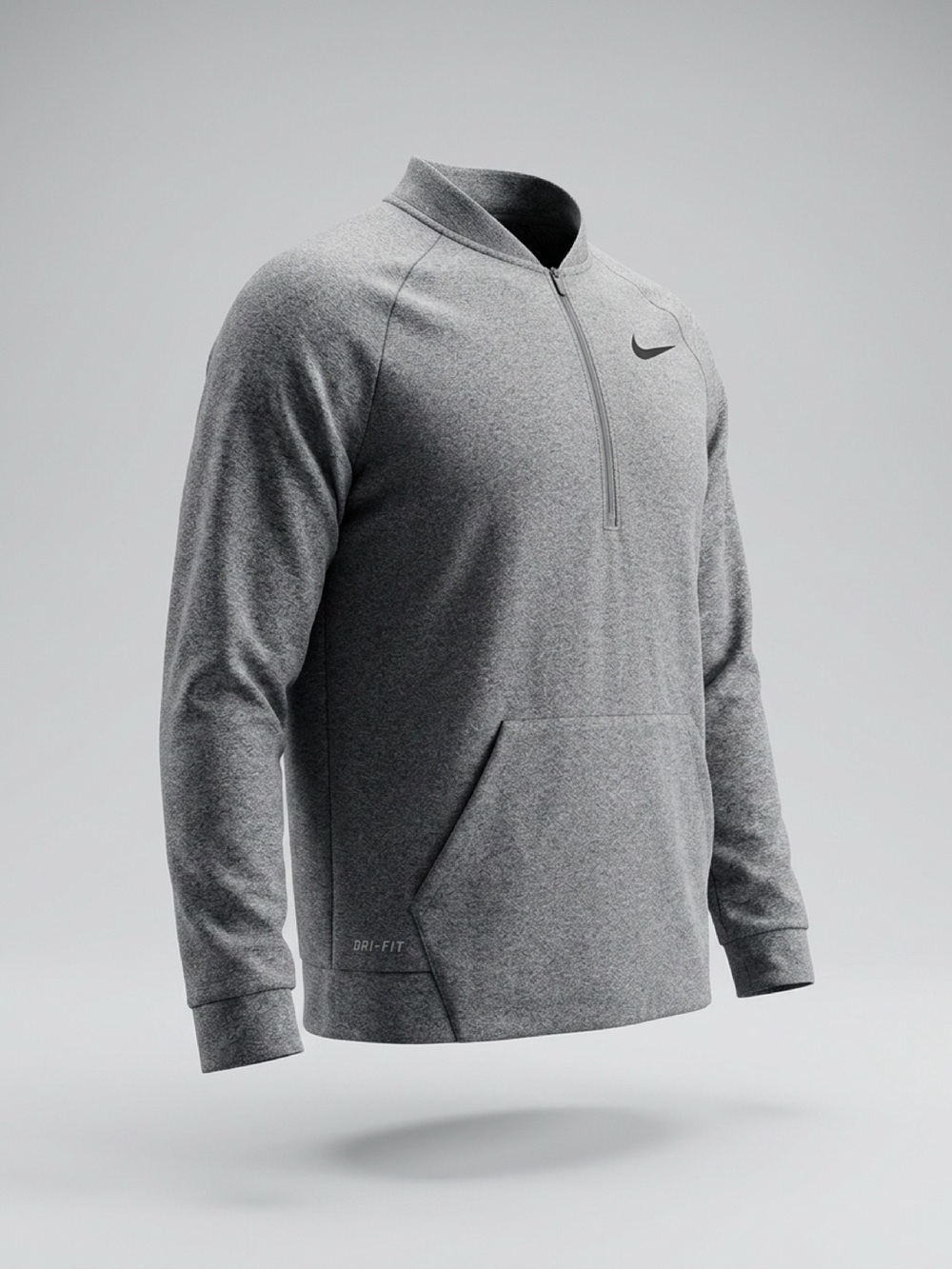 Nike Men’s Grey Dri-FIT Half-Zip Pullover Jacket #layering #hiking #trailrun